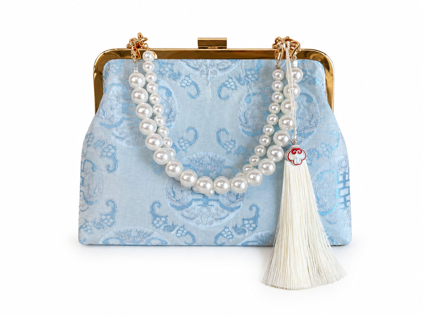 T10 - Handmade Bag Nha Xá Silk Light Blue
