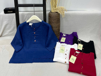 Áo Linen Tưng Pre kết nút