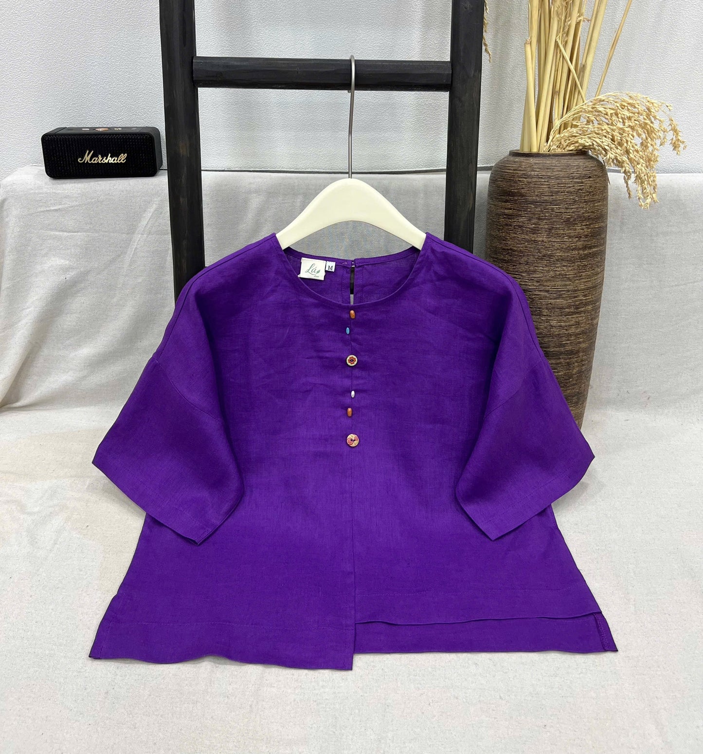 Áo Linen Tưng Pre kết nút