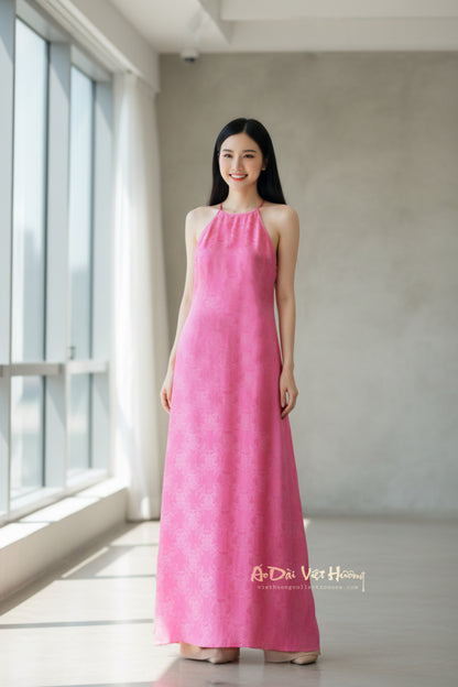 A04 - Áo Dài Yếm Tơ Tằm Nha Xá