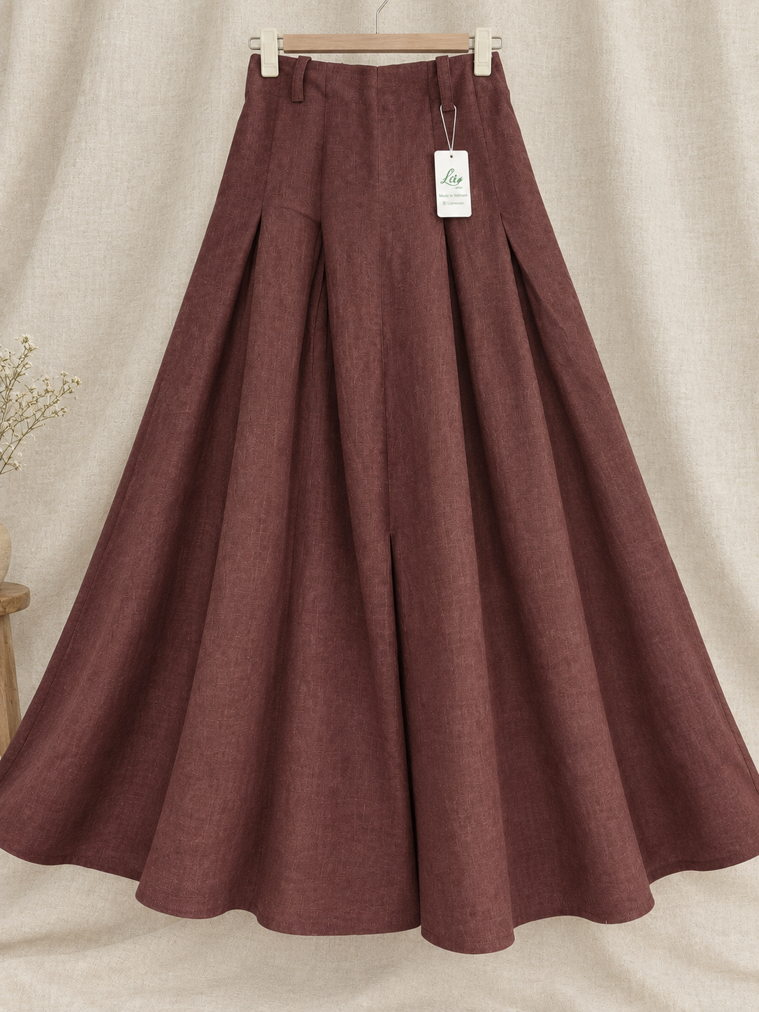 L22/23 - 100% Linen Skirt. Final sale (no return/exchange).
