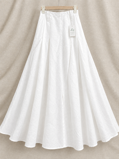 L22/23 - 100% Linen Skirt. Final sale (no return/exchange).