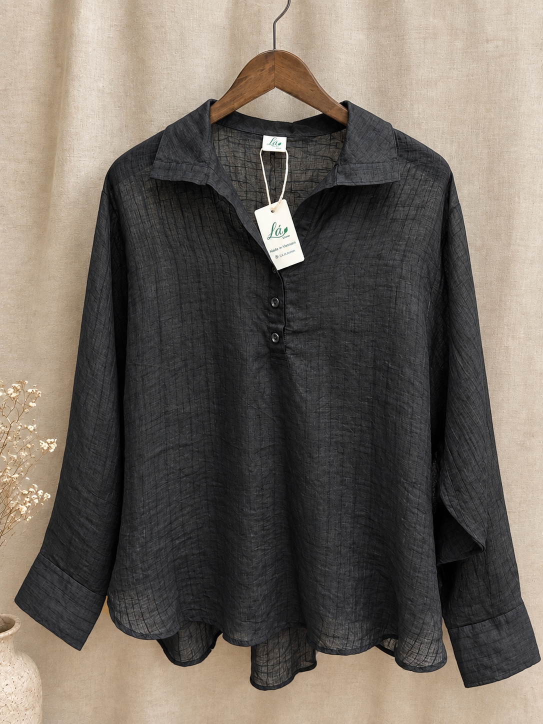 L48/50/80/89 - Áo Linen Tơ Sọc. Final sale (no return/exchange).