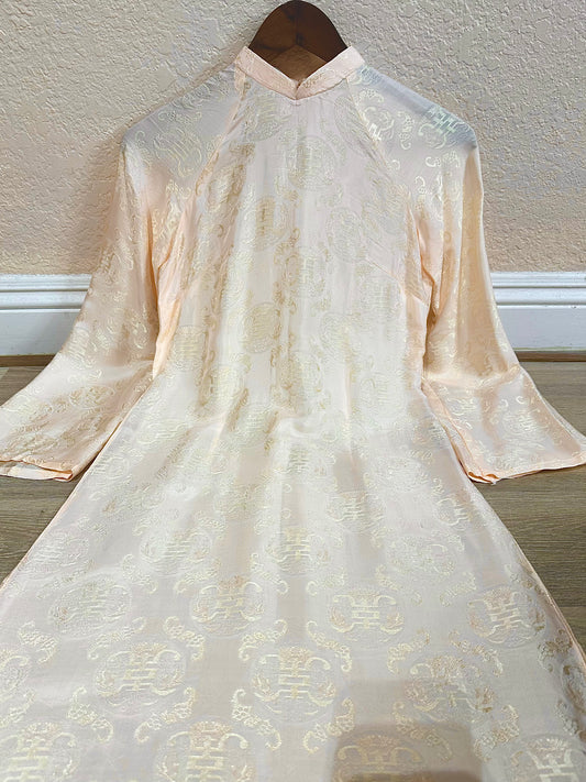 AD3 - Áo Dài Lụa Tơ Tằm Nha Xá Light Pink | Áo Only