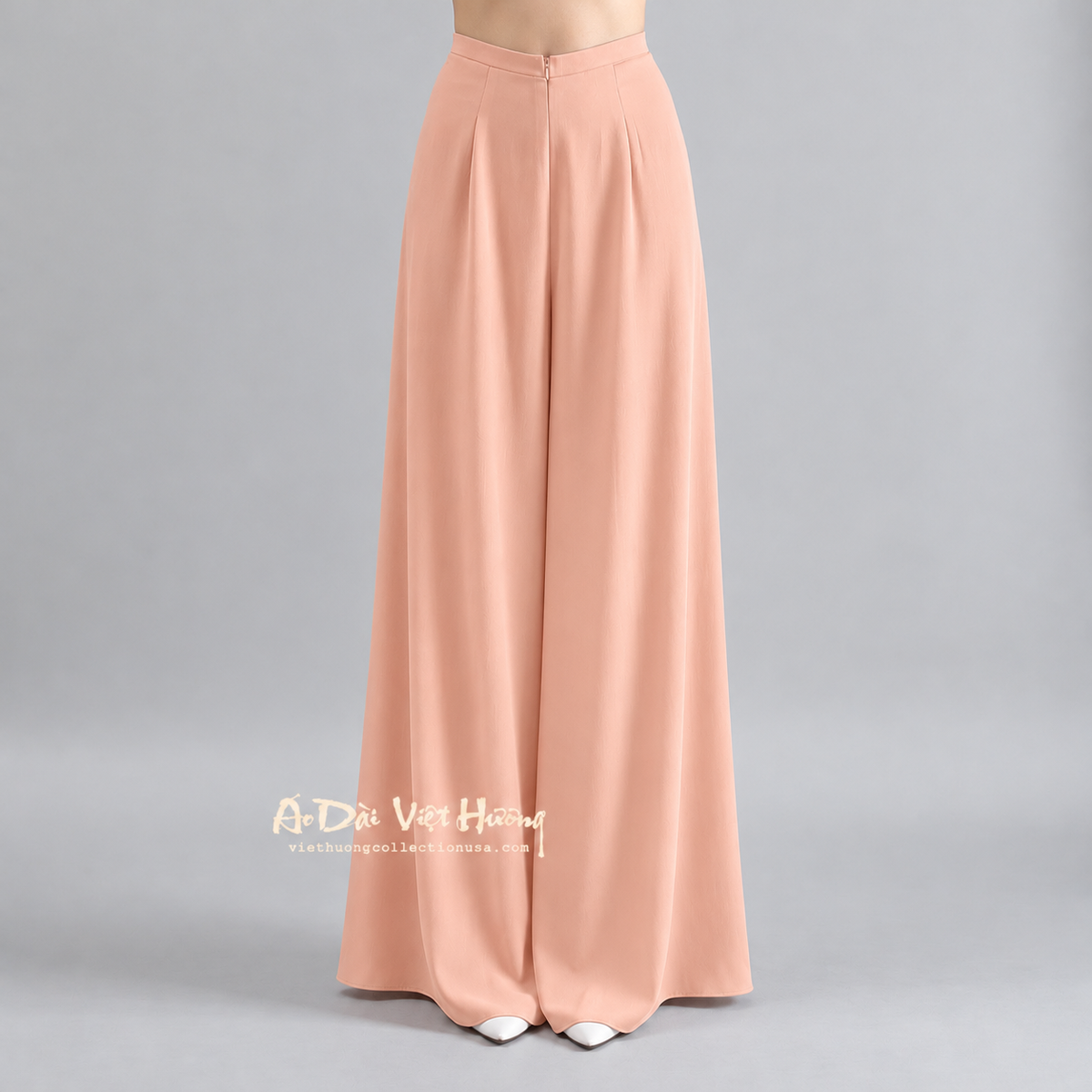R21 - Flared Pants Silk Peach | Quần Ống Xéo