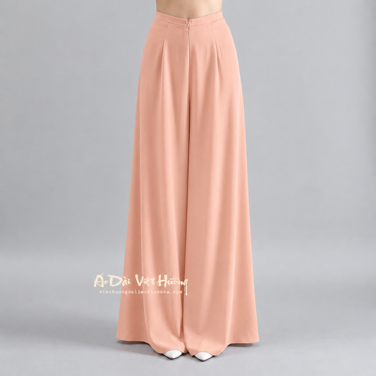 R21 - Flared Pants Silk Peach | Quần Ống Xéo