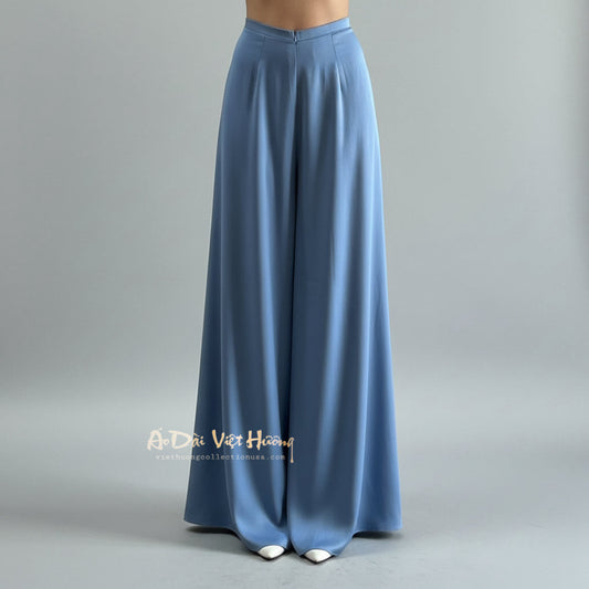 R11 - Ánh Sao Silk Regular Pants Xanh Xám (Quần Ống Xéo)