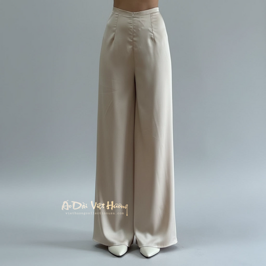 R18 - Regular Pants Creamy Tô Châu Silk (Quần Tô Châu ống xéo)