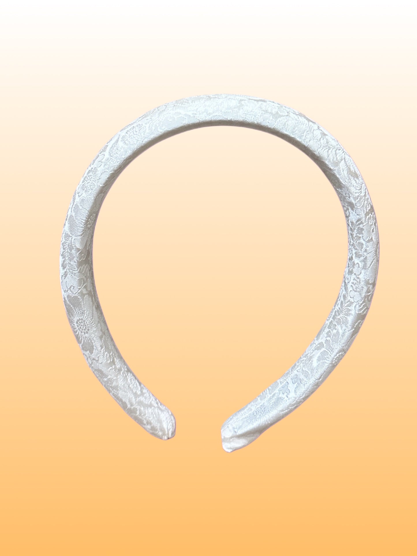 T1 - White Silk Headband