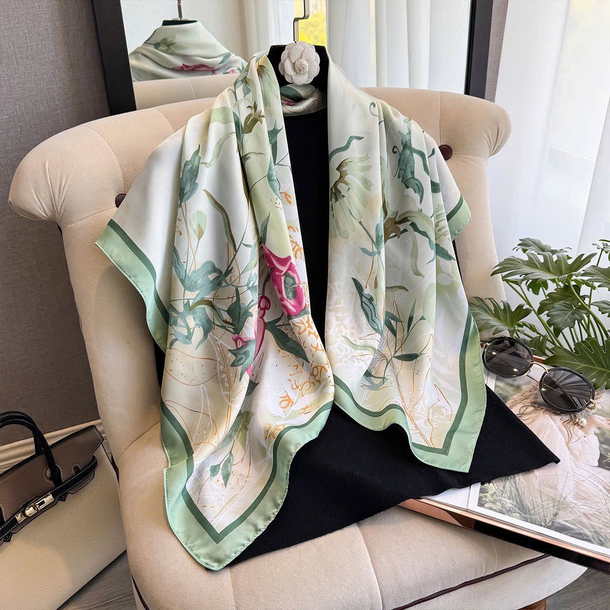 Square Silk Scarf 90x90cm