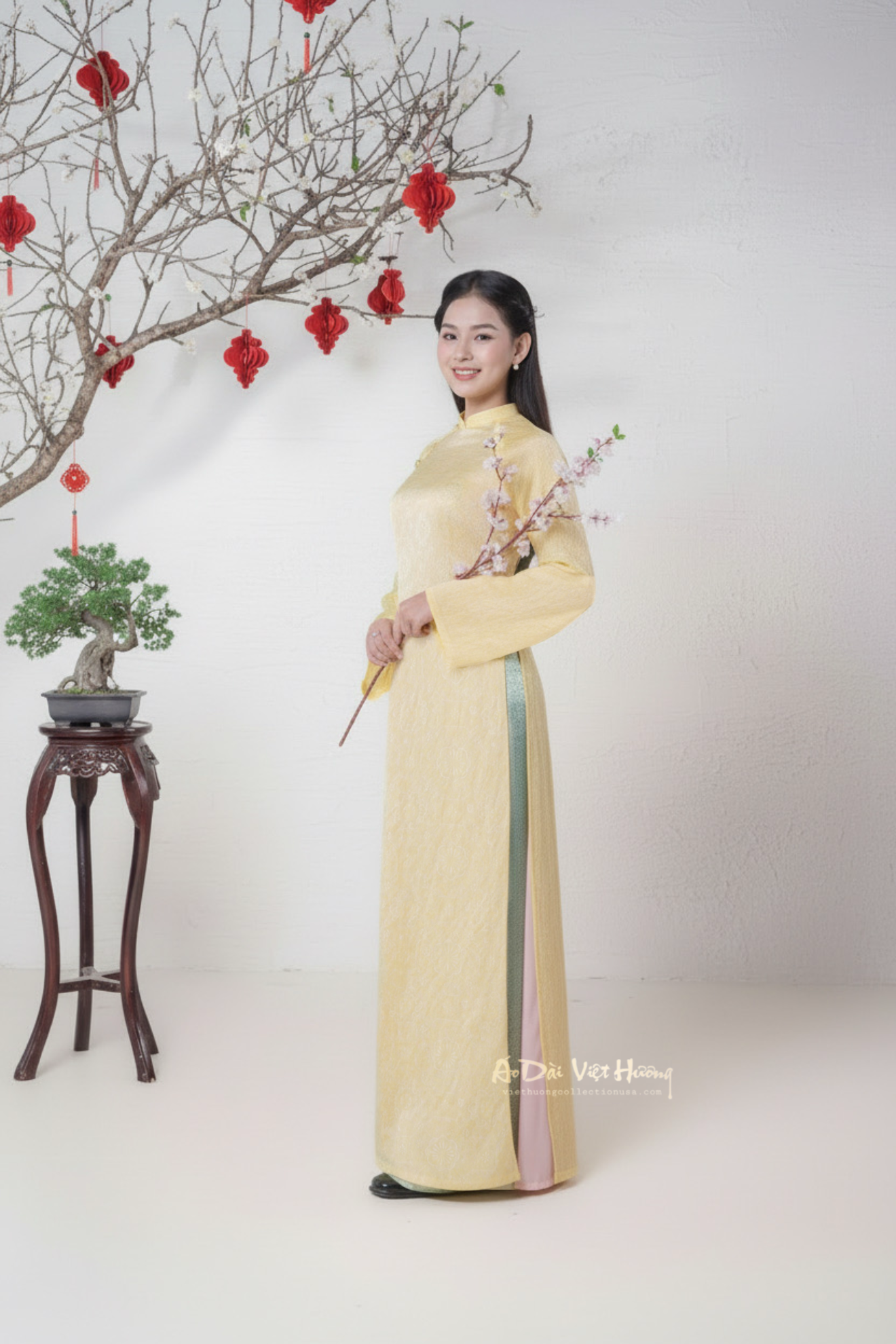 D11 - Áo Dài Nữ Tencel 4 Tà (áo only)