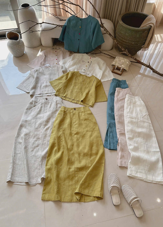L72->77 - Set Linen Váy