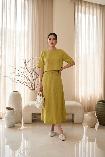 L72->77 - Set Linen Váy
