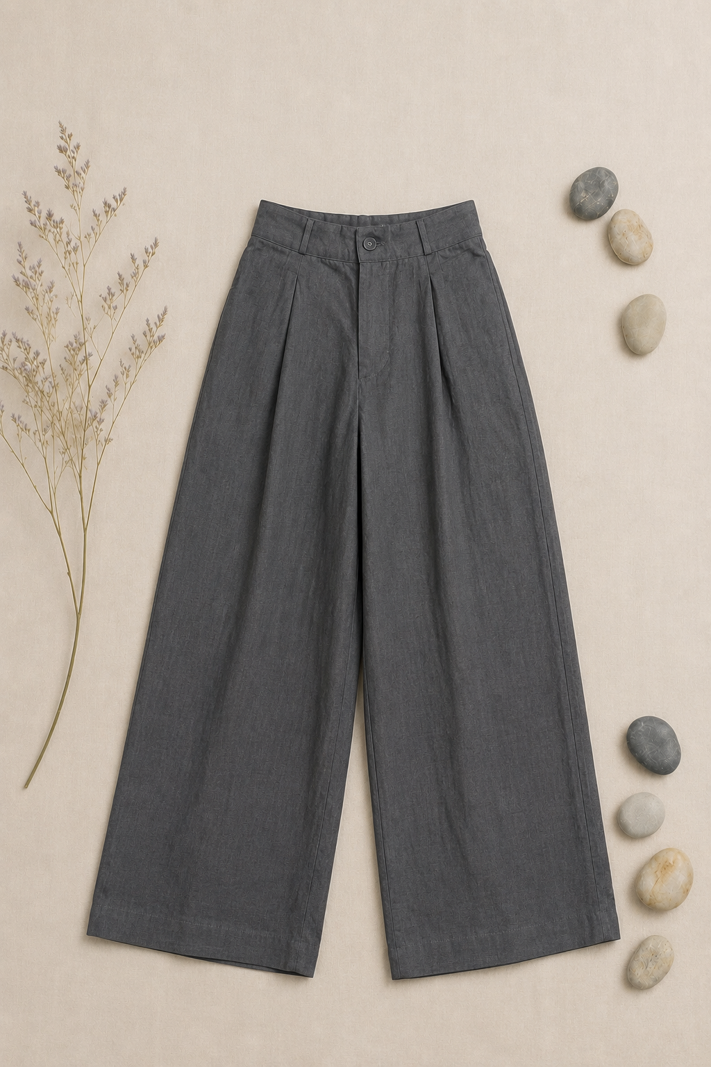 L119->135 - Quần Linen Châu Âu Suông Ống Đứng