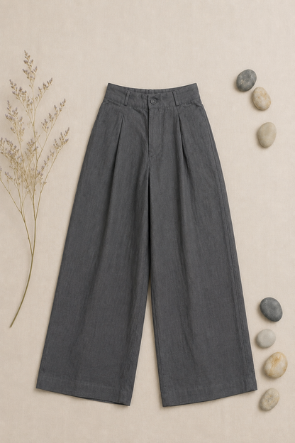 L119->135 - Quần Linen Châu Âu Suông Ống Đứng