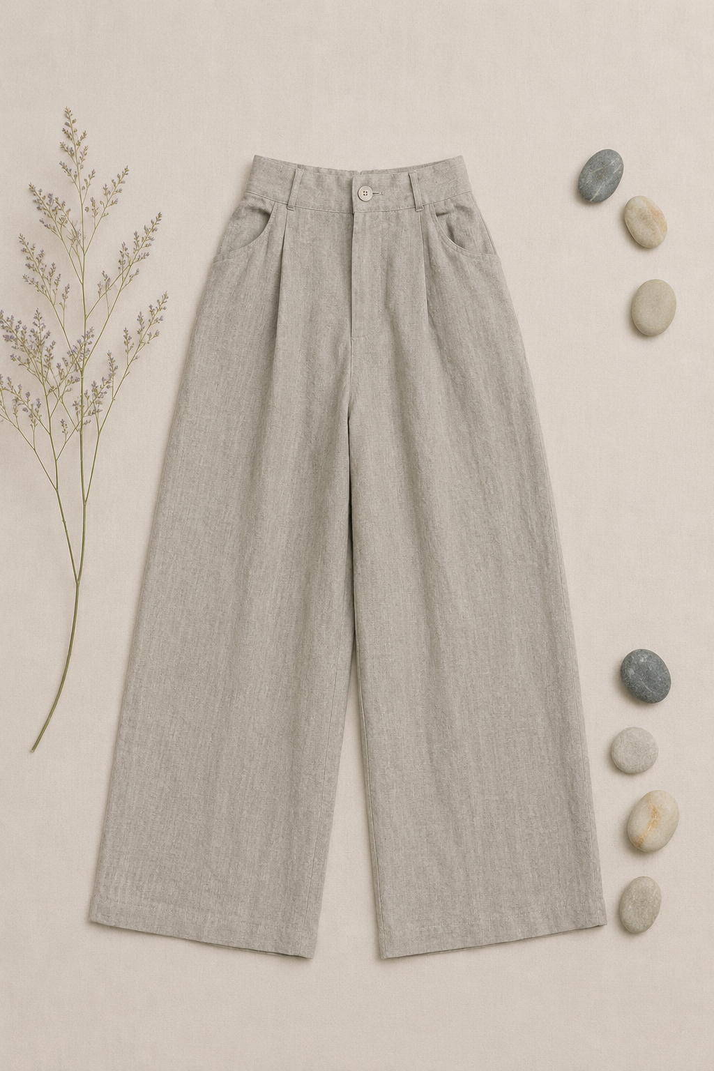 L119->135 - Quần Linen Châu Âu Suông Ống Đứng
