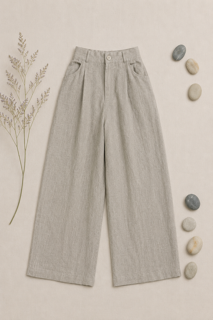 L119->135 - Quần Linen Châu Âu Suông Ống Đứng