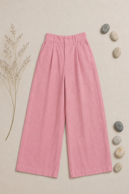 L119->135 - Quần Linen Châu Âu Suông Ống Đứng
