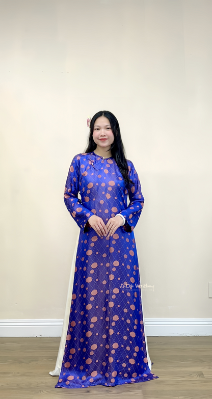 A04 - Áo Dài Ngũ Thân Tay Chẽn Tơ Tằm Nha Xá | Áo Only