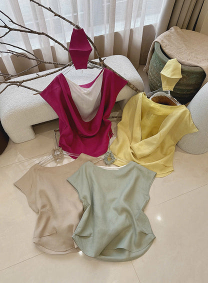 L172->176 - Reversible Linen Blouses