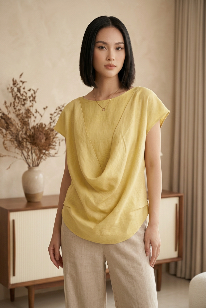 L172->176 - Reversible Linen Blouses