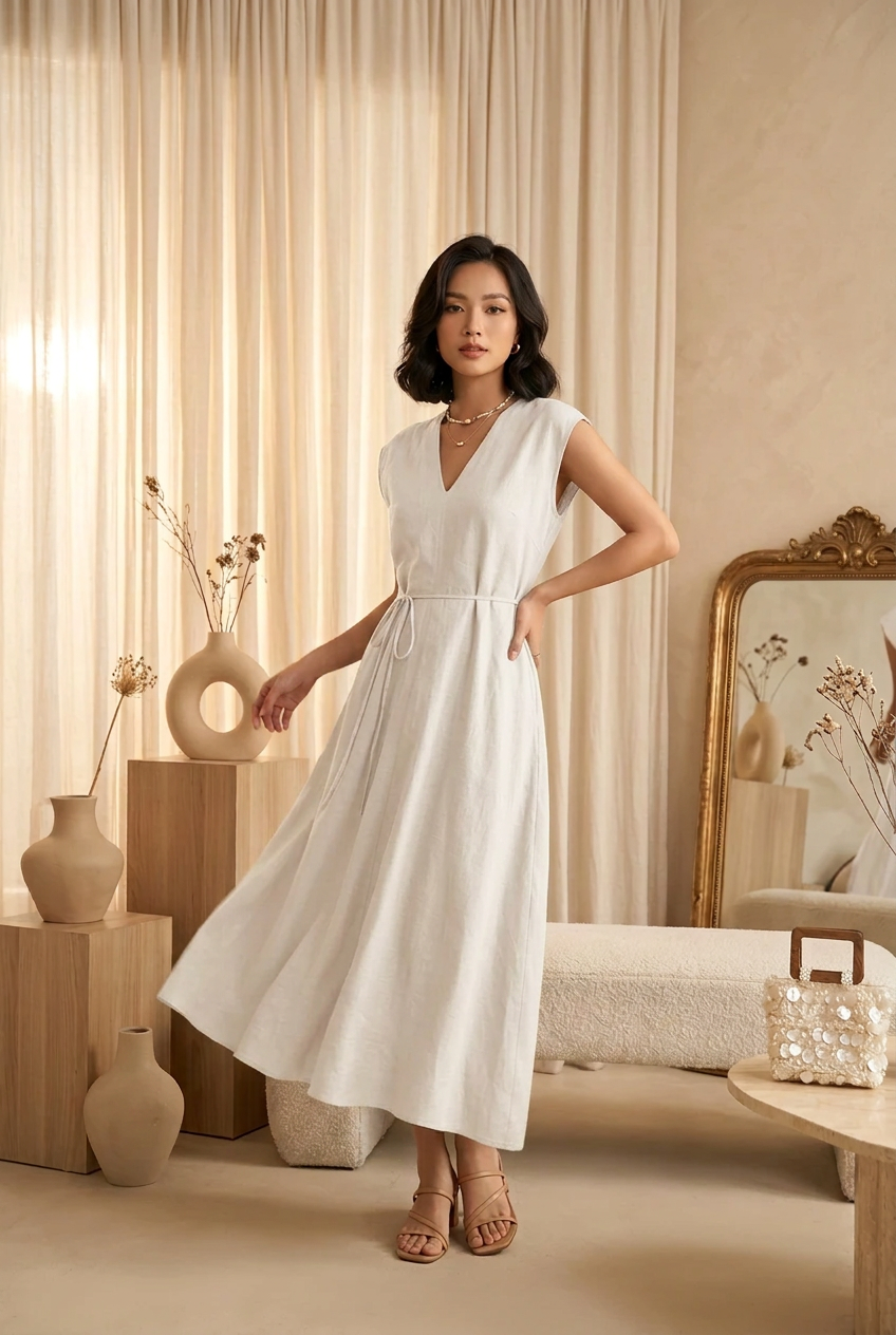 L96->107 - Dress Linen
