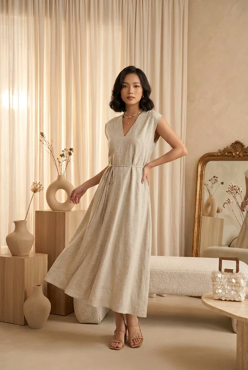 L96->107 - Dress Linen