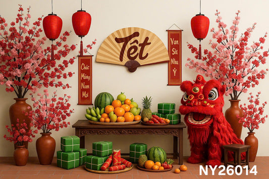 NY26014 - Tet Backdrop (Phông Nền Tết 2026)