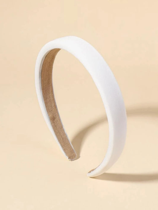 020 - Simple Padded Headband White
