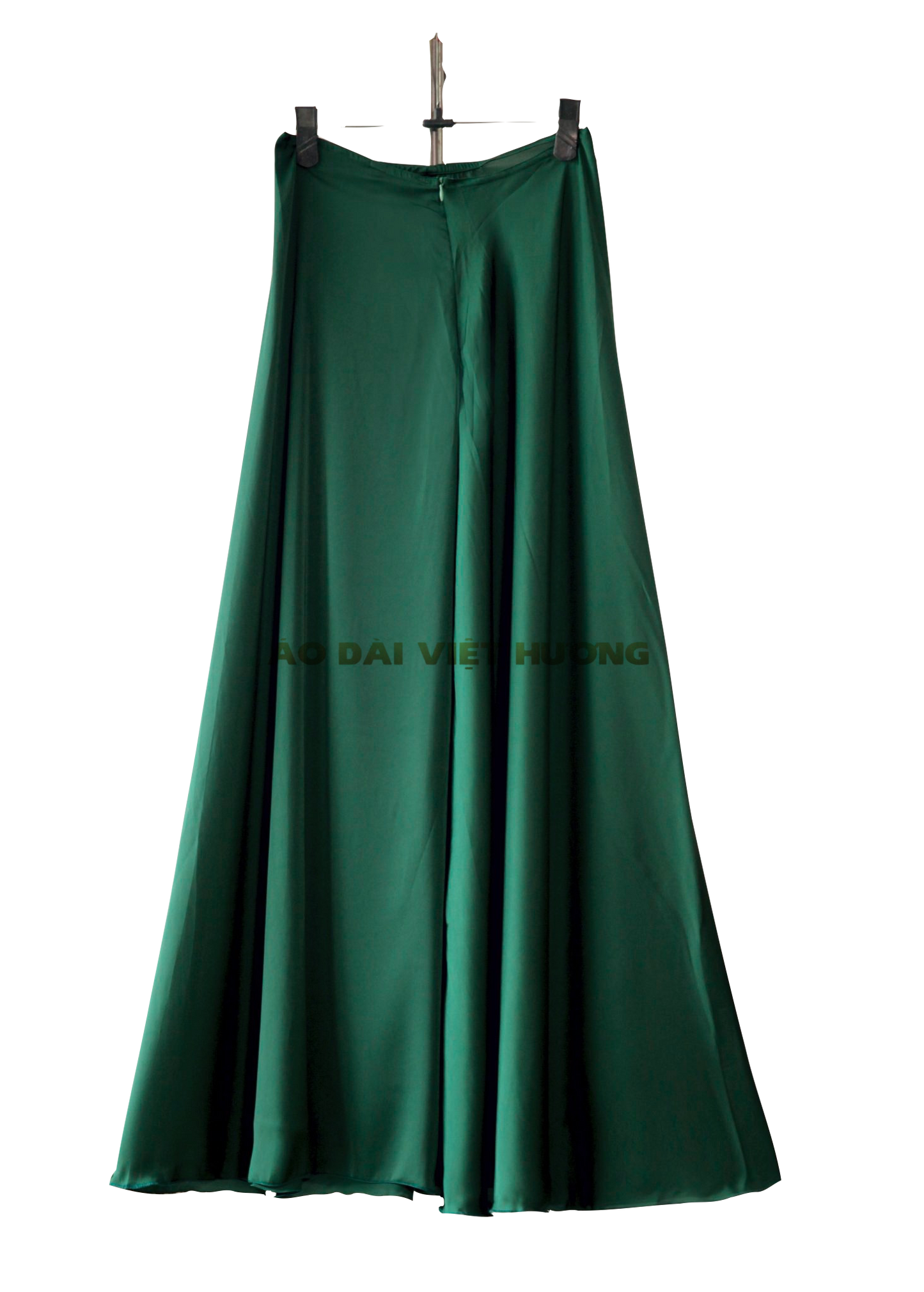 517 - Quần Váy Xanh Rừng Đậm Thái Tuấn Silk (Quần Váy Ống Xéo bóng)