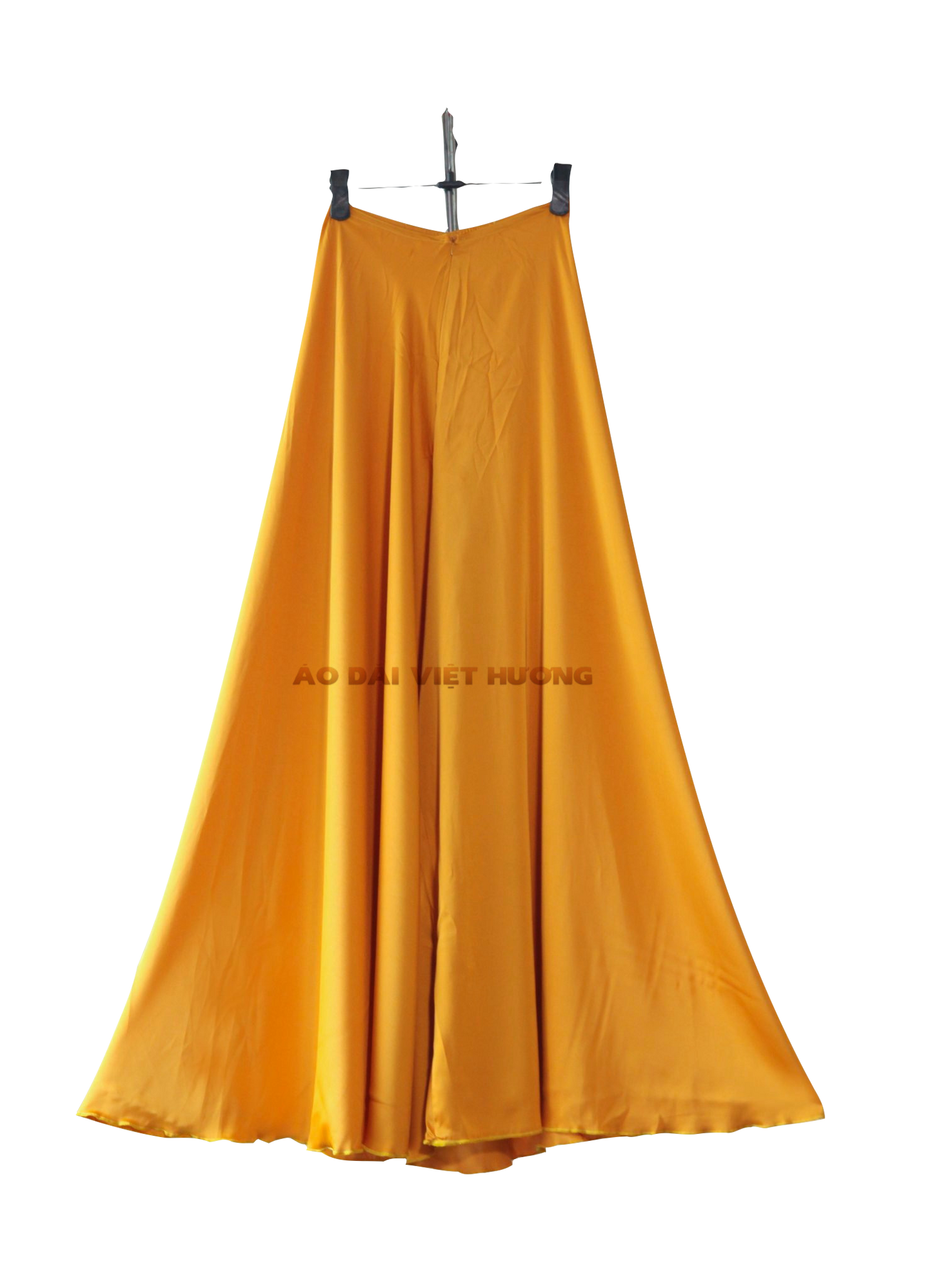 504 - Quần Váy Vàng Hổ Phách Thái Tuấn Silk (Quần Váy Ống Xéo Lụa Thái Tuấn Vàng Cam)