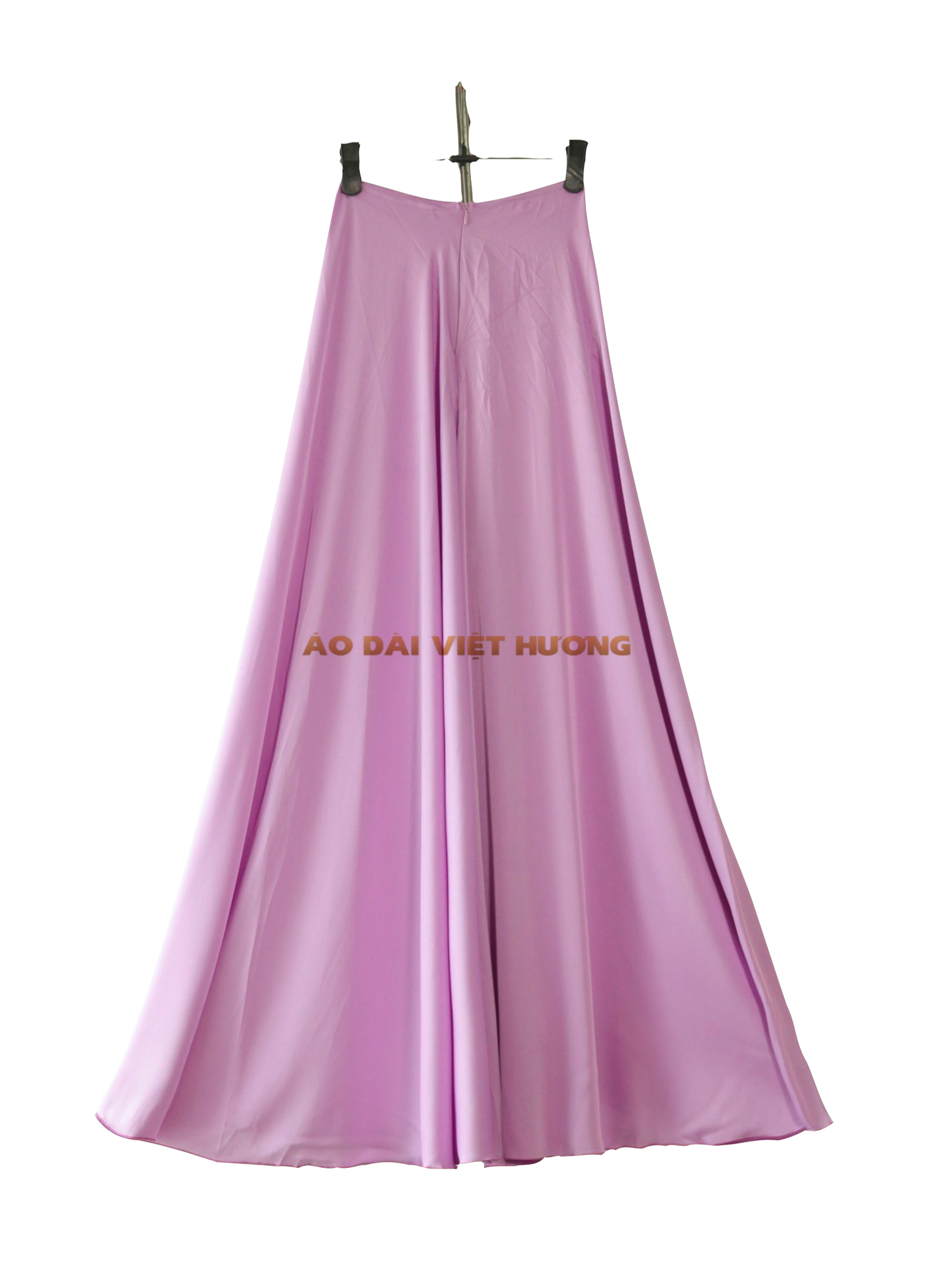 512 - Quần Váy Lụa Thái Tuấn Màu Tím Nhạt (Quần Váy Ống Xéo Lụa Thái Tuấn Tím Nhạt)