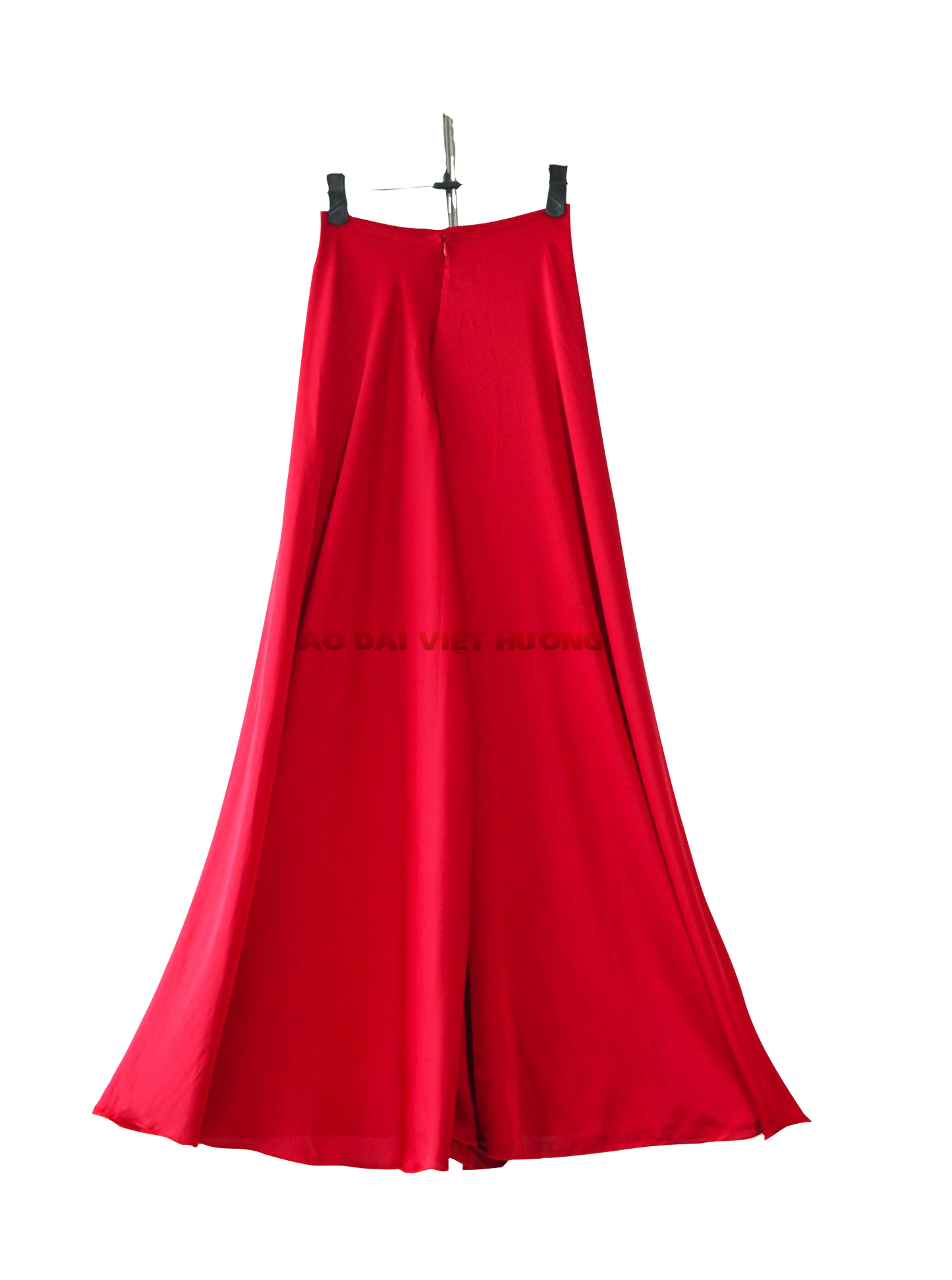 505 - Quần Váy Lụa Thái Tuấn Đỏ (Quần Váy Ống Xéo Lụa Thái Tuấn Đỏ)