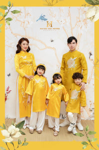 822 - Boy’s Áo Dài Yến Xuân Vàng (Family Ao Dai)